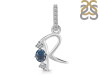 Labradorite & White Topaz Alphabet R Pendant LBD-RDA-96.