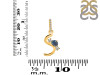 Labradorite & White Topaz Alphabet S Pendant LBD-RDA-97.