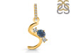 Labradorite & White Topaz Alphabet S Pendant LBD-RDA-97.