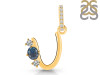 Labradorite & White Topaz Alphabet U Pendant LBD-RDA-99.