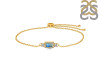Labradorite & White Topaz Bracelet LBD-RDB-140.