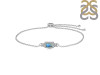 Labradorite & White Topaz Bracelet LBD-RDB-140.