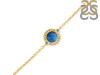 Labradorite & White Topaz Bracelet With Adjustable Camera Lock LBD-RDB-65.