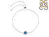 Labradorite & White Topaz Bracelet With Adjustable Camera Lock LBD-RDB-65.