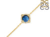 Labradorite & White Topaz Bracelet With Adjustable Camera Lock LBD-RDB-66.