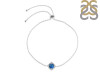 Labradorite & White Topaz Bracelet With Adjustable Camera Lock LBD-RDB-66.