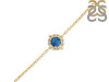 Labradorite & White Topaz Bracelet With Adjustable Camera Lock LBD-RDB-67.