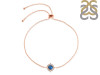 Labradorite & White Topaz Bracelet With Adjustable Camera Lock LBD-RDB-67.