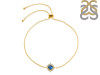 Labradorite & White Topaz Bracelet With Adjustable Camera Lock LBD-RDB-67.