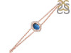 Labradorite & White Topaz Bracelet With Adjustable Camera Lock LBD-RDB-68.
