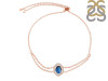 Labradorite & White Topaz Bracelet With Adjustable Camera Lock LBD-RDB-68.