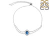 Labradorite & White Topaz Bracelet With Adjustable Camera Lock LBD-RDB-68.