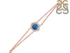 Labradorite & White Topaz Bracelet With Adjustable Camera Lock LBD-RDB-83.