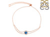 Labradorite & White Topaz Bracelet With Adjustable Camera Lock LBD-RDB-83.