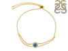 Labradorite & White Topaz Bracelet With Adjustable Camera Lock LBD-RDB-83.