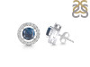 Labradorite & White Topaz Stud Earring LBD-RDE-1003.