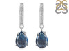 Labradorite & White Topaz Hoop Earring LBD-RDE-1223.