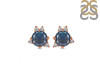 Labradorite & White Topaz Stud Earring LBD-RDE-1260.