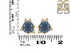 Labradorite & White Topaz Stud Earring LBD-RDE-1260.