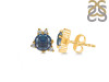 Labradorite & White Topaz Stud Earring LBD-RDE-1260.