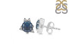 Labradorite & White Topaz Stud Earring LBD-RDE-1260.