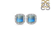 Labradorite & White Topaz Stud Earring LBD-RDE-1263.