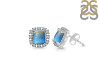 Labradorite & White Topaz Stud Earring LBD-RDE-1263.