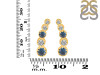 Labradorite & White Topaz Stud Earring LBD-RDE-1472.