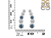 Labradorite & White Topaz Stud Earring LBD-RDE-1472.
