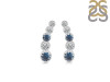 Labradorite & White Topaz Stud Earring LBD-RDE-1472.