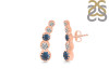 Labradorite & White Topaz Stud Earring LBD-RDE-1472.