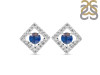 Labradorite & White Topaz Stud Earring LBD-RDE-847.