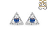 Labradorite & White Topaz Stud Earring LBD-RDE-848.