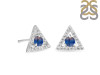 Labradorite & White Topaz Stud Earring LBD-RDE-848.