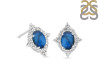 Labradorite & White Topaz Stud Earring LBD-RDE-849.