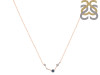 Aries Zodiac Star Constellation Labradorite & White Topaz Necklace LBD-RDN-488.