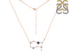 Gemini Zodiac Star Constellation Labradorite & White Topaz Necklace LBD-RDN-490.