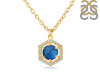 Labradorite & White Topaz Necklace With Slider Lock LBD-RDN-69.