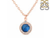 Labradorite & White Topaz Necklace With Slider Lock LBD-RDN-72.