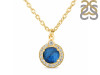 Labradorite & White Topaz Necklace With Slider Lock LBD-RDN-72.