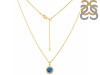 Labradorite & White Topaz Necklace With Slider Lock LBD-RDN-72.