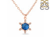 Labradorite & White Topaz Necklace With Slider Lock LBD-RDN-75.