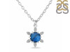 Labradorite & White Topaz Necklace With Slider Lock LBD-RDN-75.