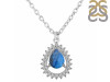 Labradorite & White Topaz Necklace With Slider Lock LBD-RDN-80.