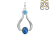 Labradorite & Blue Topaz Pendant LBD-RDP-132.
