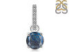 Labradorite & White Topaz Pendant LBD-RDP-549-CZ-LOOP.