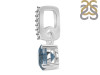 Labradorite & White Topaz Pendant LBD-RDP-549-CZ-LOOP.