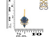 Labradorite & White Topaz Pendant LBD-RDP-729.