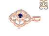 Labradorite & White Topaz Pendant LBD-RDP-797-CZ-LOOP.