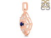 Labradorite & White Topaz Pendant LBD-RDP-797-CZ-LOOP.